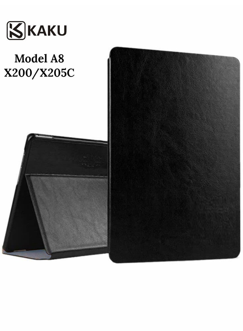 Kaku Leather Protective Case Cover For Samsung Galaxy Tab A8 Size 10.5 Black - Image 1