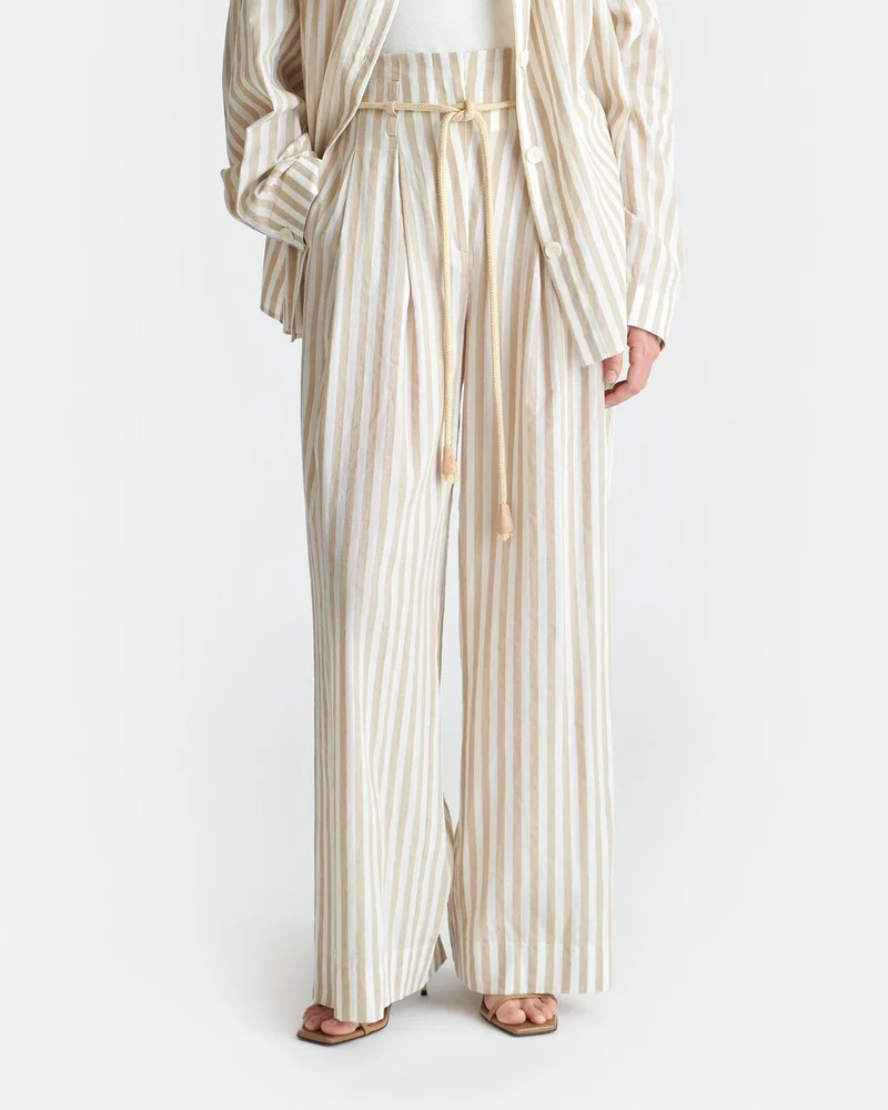 Nanushka Architectural Linen Trousers