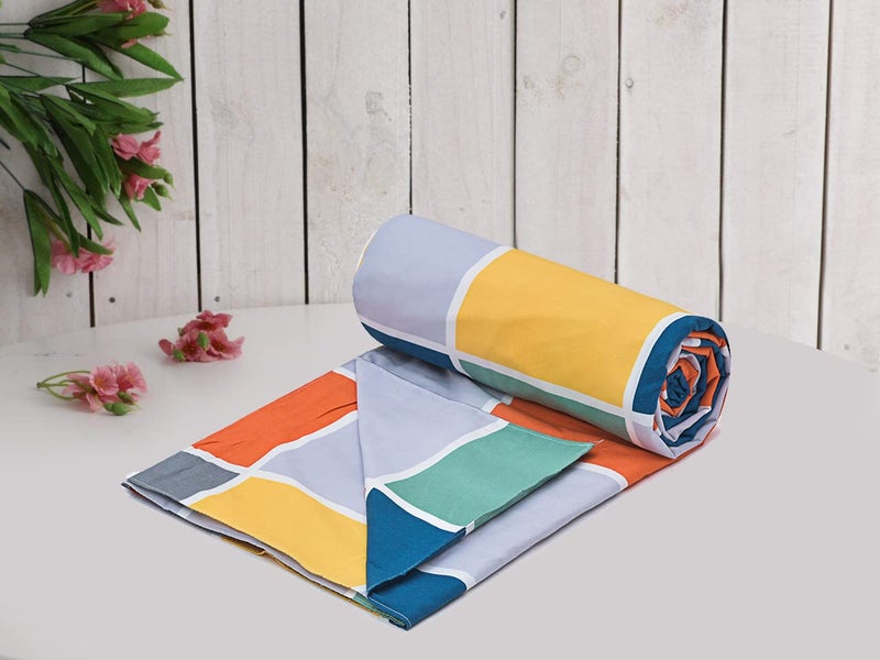 RRC Super Soft Microfiber Cotton Single Duvet Cover/Comforter Cover/Rajai Cover/Blanket Cover/Quilt Cover Single Size 60X90(Inches) with Zipper with Four Corner Ties - Image 2