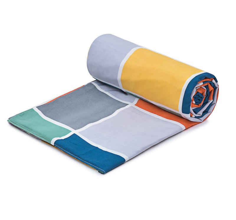 RRC Super Soft Microfiber Cotton Single Duvet Cover/Comforter Cover/Rajai Cover/Blanket Cover/Quilt Cover Single Size 60X90(Inches) with Zipper with Four Corner Ties - Image 4