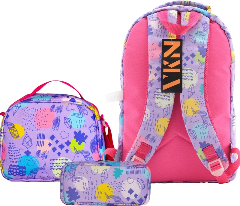 كامبريدج بولو كلوب Unicorn Single Main Compartment Girls Primary School Bag Set