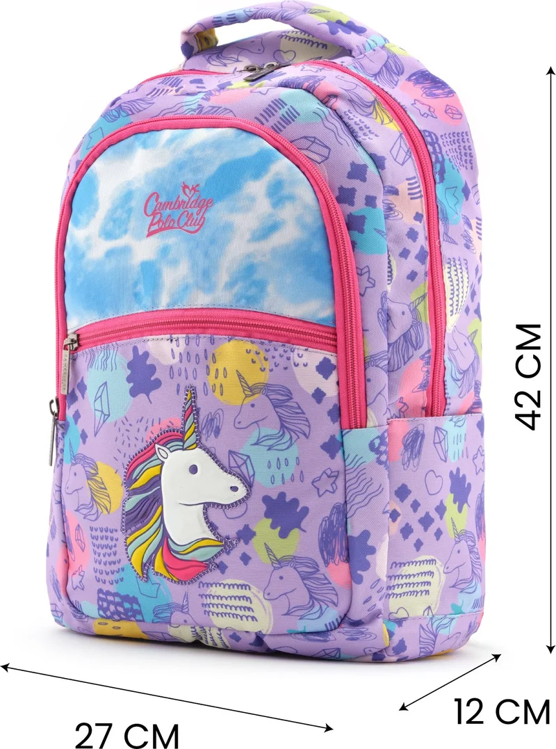 كامبريدج بولو كلوب Unicorn Single Main Compartment Girls Primary School Bag Set