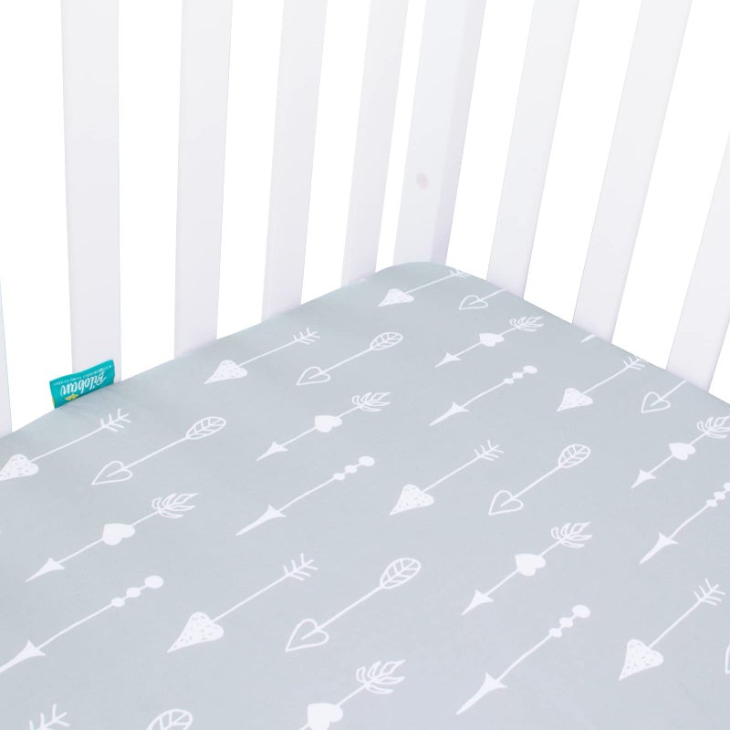 Biloban Crib Sheets Fitted, 2 Pack Crib Sheet Fits for Standard Crib Mattress, Toddler Sheets for Baby Boys & Girl - Image 4