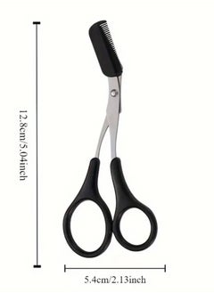 CleanWave - The Pure Effect Professional Eyebrow Scissors with Guide Comb, Precision Grooming Tool, Waterproof Design  - Image 3