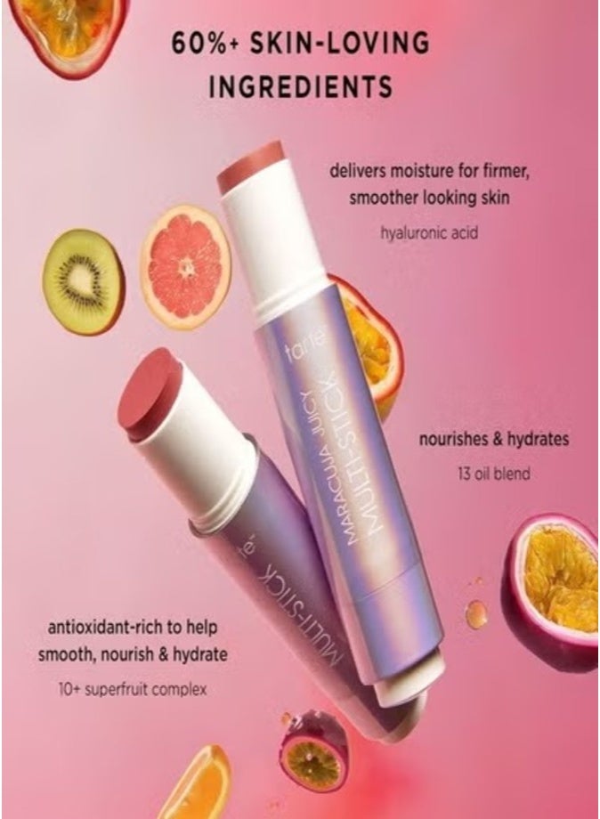Tarte Cosmetics Tarte Maracuja Multi-Stick Prima Donna 0.3 oz – Cream Blush & Lip Tint with Hyaluronic Acid - Image 5