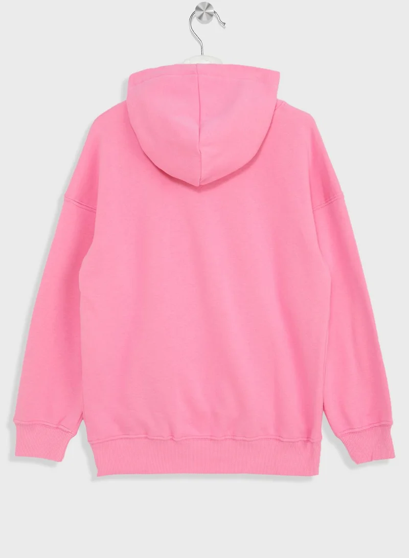 H&M Youth Barbie Print Hoodie