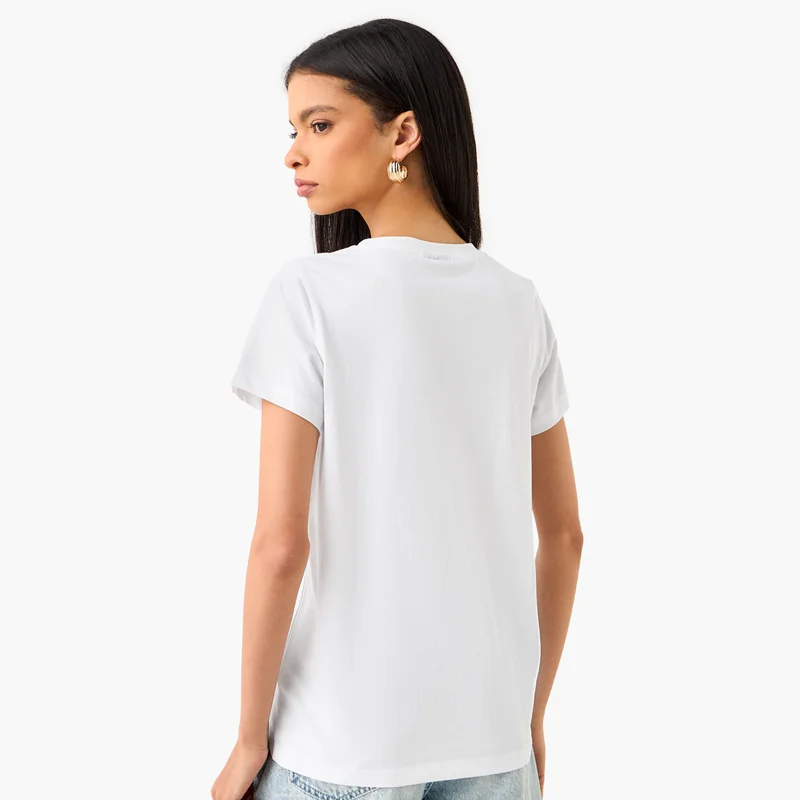 SP Characters Orihime Inoue Print T-shirt with Crew Neck