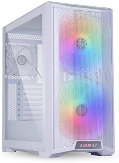 Lancool 215 W- White Steel / Tempered Glass ATX Mid Tower Computer Case