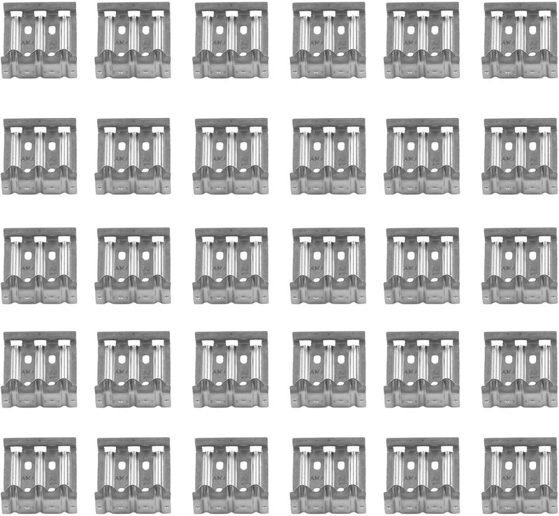 Stainless Steel Photovoltaic Water Guide Clip 30pcs Multi-Hole Drainage for Solar Panel Assembly, 30mm 33mm 35mm(35mm) - Image 2