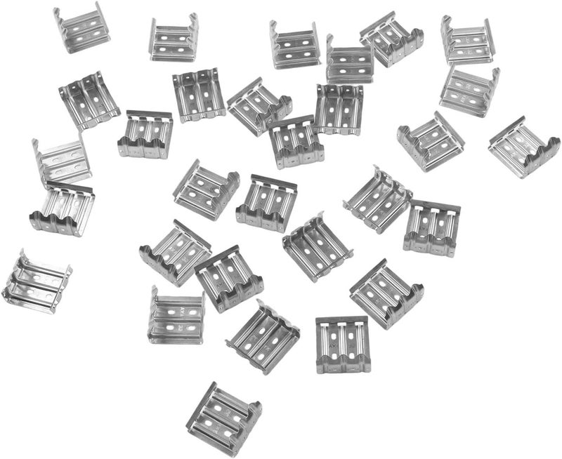 Stainless Steel Photovoltaic Water Guide Clip 30pcs Multi-Hole Drainage for Solar Panel Assembly, 30mm 33mm 35mm(35mm) - Image 5