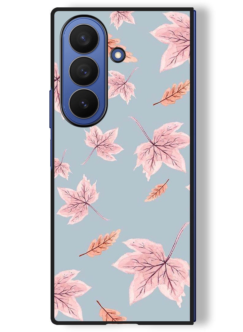 Theodor Case Compatible with Samsung Galaxy Z Fold 7 - 8 Inch Protection Shockproof Bumper Cover Autum Leaves - Image 1