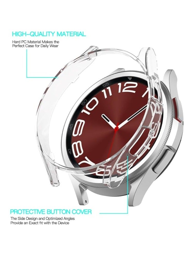 Protective Case Compatible with Samsung Galaxy Watch 6 43mm - Polycarbonate Protective Case [No Screen Film] - clear - Image 3