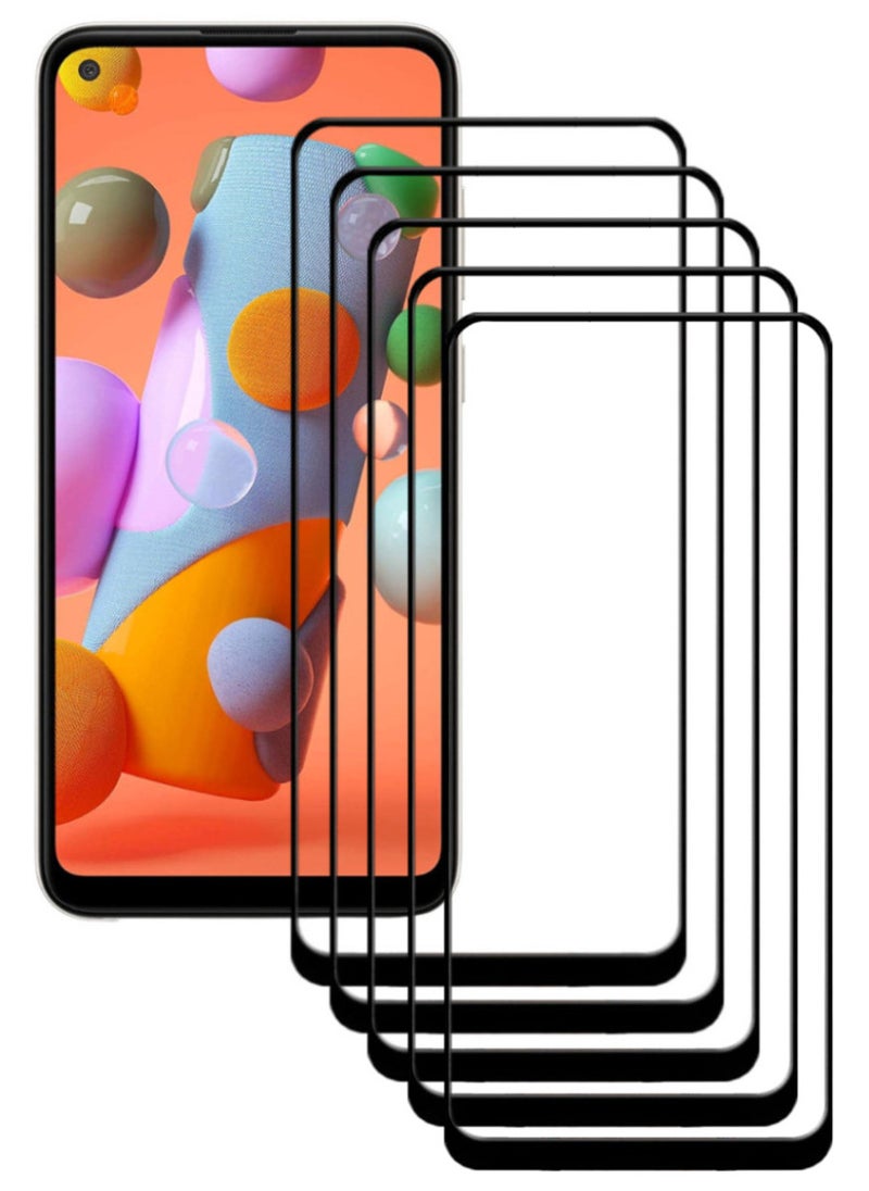 ACLIX 5 Pieces Antistatic ESD Dustproof Premium Quality High Definition Tempered Glass Screen Protector Designed For Samsung Galaxy A11 - Image 1