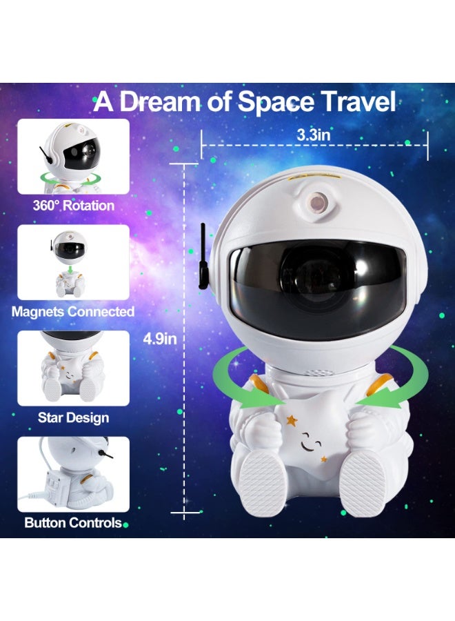 يلا بيك رائد الفضاء ستار العارض سديم غالاكسي العارض ضوء الليل 360 درجة دوران المغناطيسي رئيس سديم مصباح لغرفة النوم غرفة الاطفال غرفة السقف الديكور - Image 2