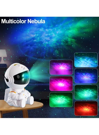 Astronaut Galaxy Projector Night Light for Kids Bedroom Star Projector with Remote Control, Aesthetic Nebula Astronaut Projector Ambient Lighting for Gaming Room, Home Theater, Ceiling, Party Decor(White Star) - view 4