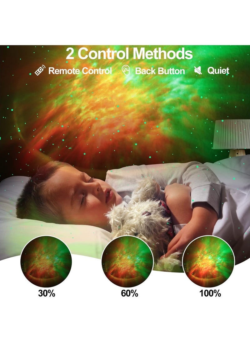 Yalla Pick Astronaut Star Projector, 7 Color Nebula Galaxy Night Light with Remote Timer, 360° Rotating Head Ambient Lamp for Bedroom Gaming Room Home Theater Ceiling Decor, White Star Design - Image 3