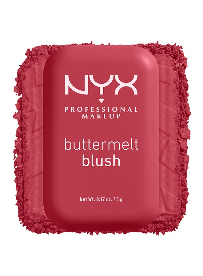NYX PROFESSIONAL MAKEUP Buttermelt Blush, Powder Blush, Up To 12 H Wear, Fade & Transfer Resistant, Back And Butta - Image 4