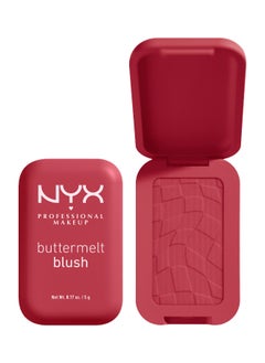 NYX PROFESSIONAL MAKEUP أحمر خدود زبدة الزبد، أحمر خدود بودرة، يدوم حتى 12 ساعة، مقاوم للتلاشي والانتقال، ظهر وزبدة  - Image 1