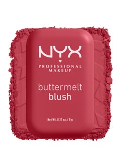 NYX PROFESSIONAL MAKEUP أحمر خدود زبدة الزبد، أحمر خدود بودرة، يدوم حتى 12 ساعة، مقاوم للتلاشي والانتقال، ظهر وزبدة  - Image 4