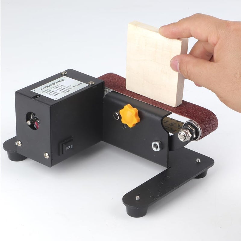Eacam 250W Mini Belt Sander Electric Bench Grinder Sanding Machine 7 Speed Adjustable Control Small Grinder Sharpener Polisher Machine For Diy Woodworking Resin Jewelry Making Knife Sharpener - Image 3