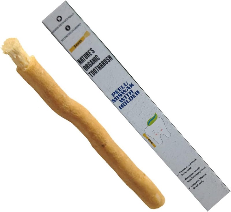 Miswak Stick Natural Chewable Toothbrush Sticks Miswaak Siwak Organic Wooden Tooth Brush Oral Natural Teeth Whitener (1 Piece) - Image 4