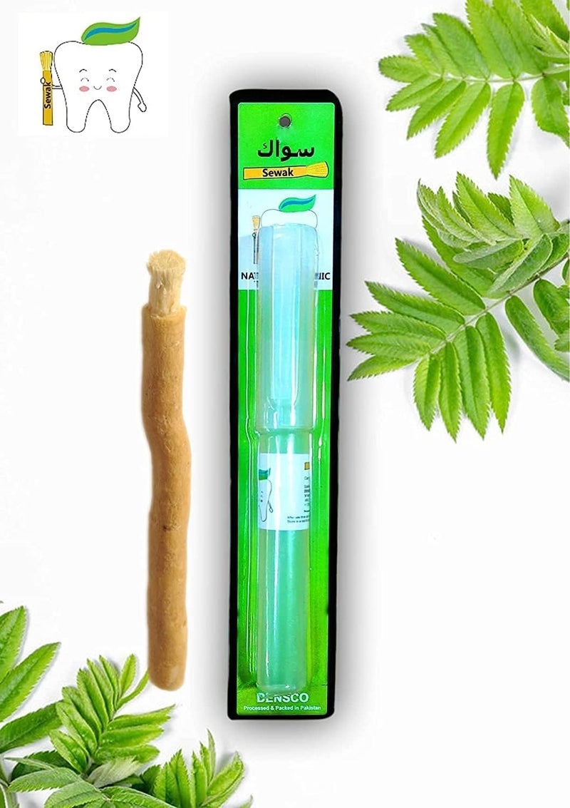 Miswak Stick Natural Chewable Toothbrush Sticks Miswaak Siwak Organic Wooden Tooth Brush Oral Natural Teeth Whitener (1 Piece) - Image 2