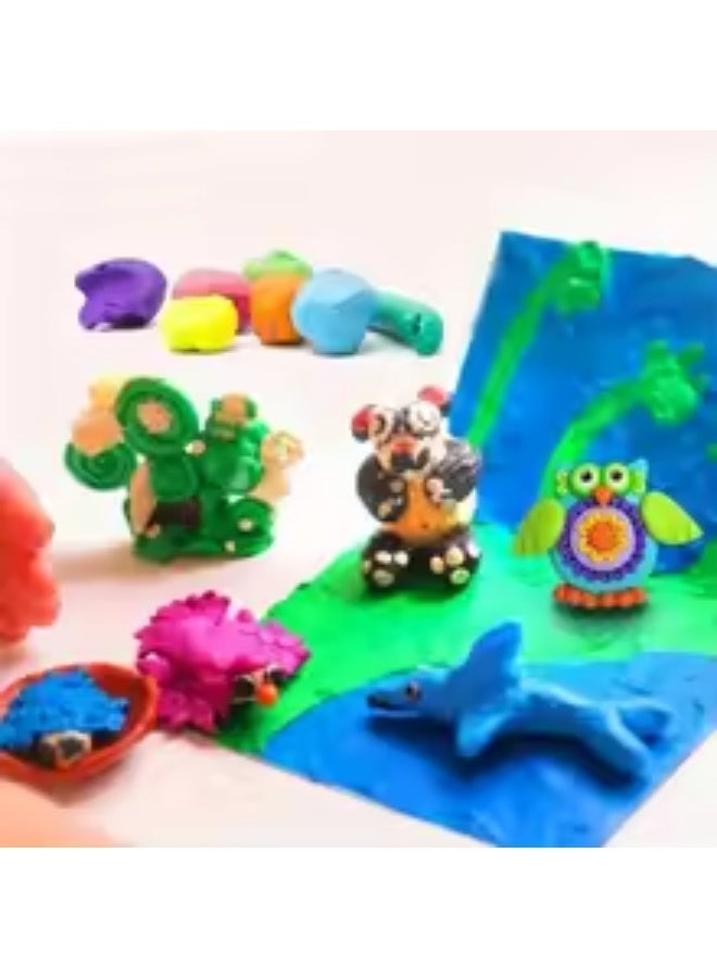 SYOSI Air Dry Clay Kit, 36 Colors Modeling Clay, Ultra Light Magic Clay with Tools, Safe and Non-Toxic Modeling Clay, Ideal Gift for Kids, Art Crafts Gift for Kids, Not Stick Hands (36 Colors+ Tools) - Image 2