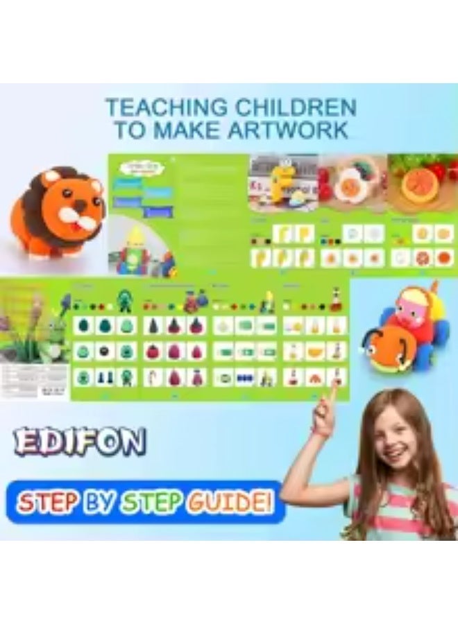 SYOSI Air Dry Clay Kit, 36 Colors Modeling Clay, Ultra Light Magic Clay with Tools, Safe and Non-Toxic Modeling Clay, Ideal Gift for Kids, Art Crafts Gift for Kids, Not Stick Hands (36 Colors+ Tools) - Image 3