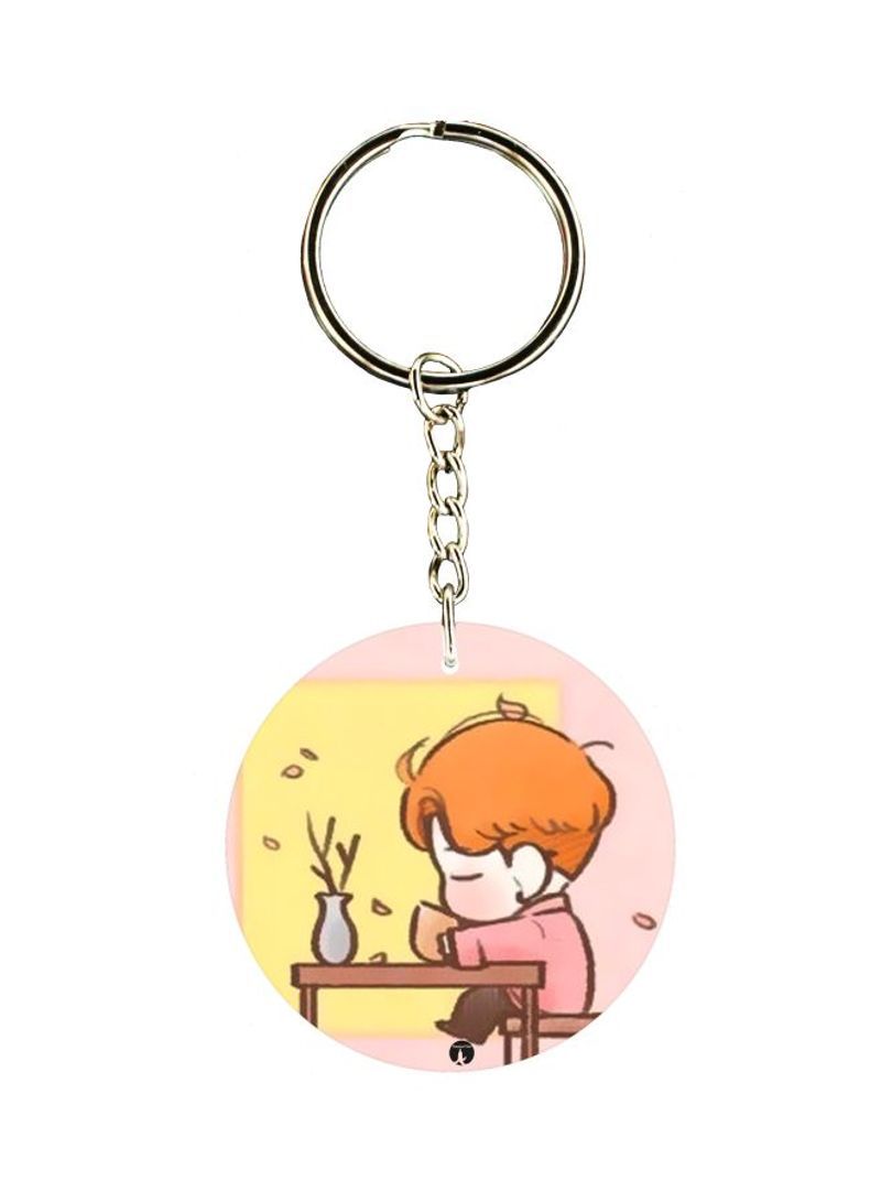 RKN Cartoon Character Printed Keychain
