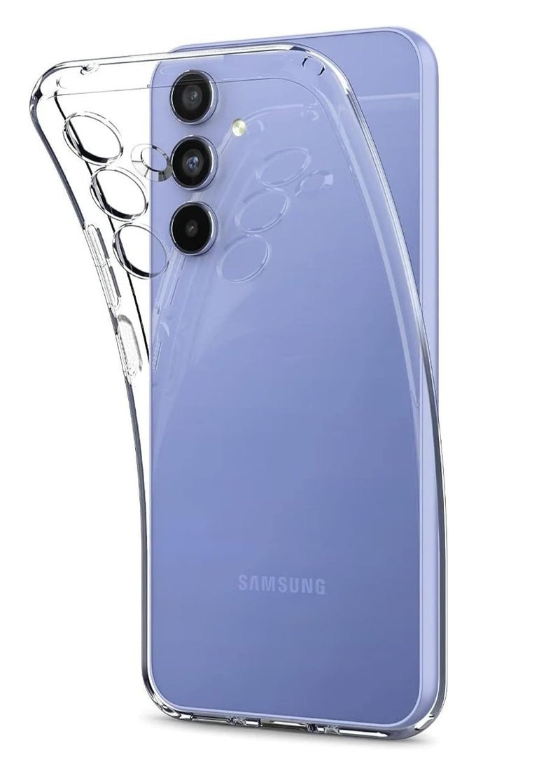 Case for Samsung Galaxy A25 Case Cover Clear With Camera Protection, Anti-Yellowing Back Cover For Samsung Galaxy A25 5G (Clear) - Image 1