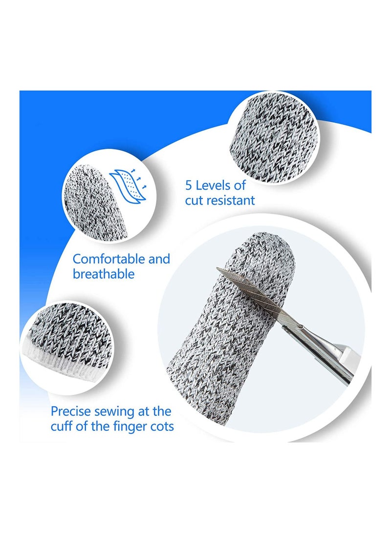 2 PCS Finger Cots Finger Cut Resistant Finger Protectors For Kitchen, Work, Sculpture, Anti-Slip - Image 5
