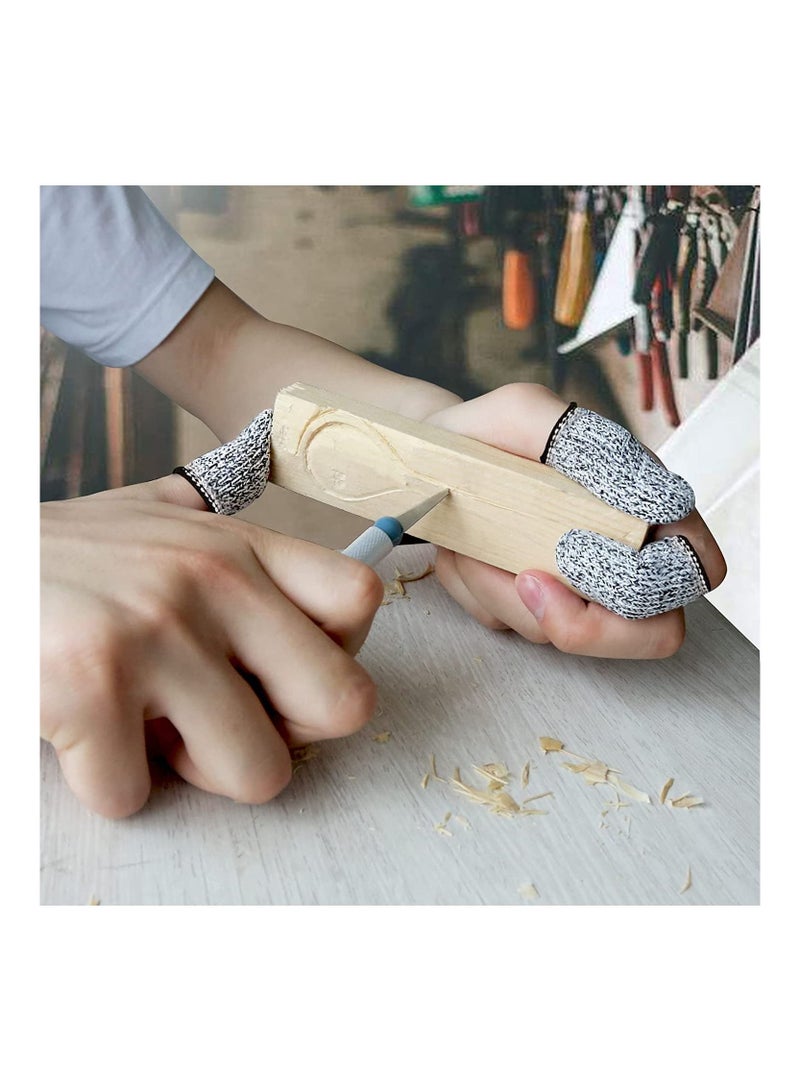 2 PCS Finger Cots Finger Cut Resistant Finger Protectors For Kitchen, Work, Sculpture, Anti-Slip - Image 4