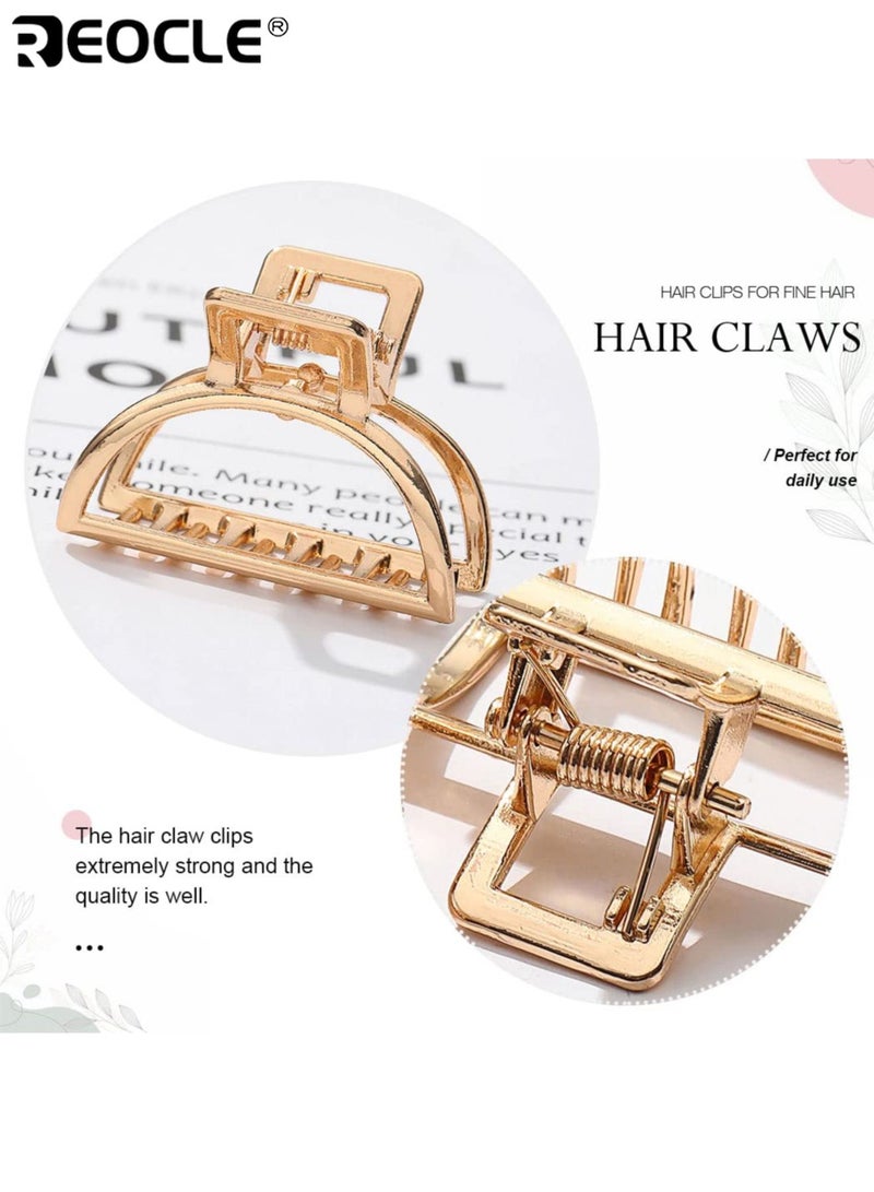 ريوكل 6 قطع من مشابك الشعر المعدنية على شكل قلب بتصميم من سبائك الزنك اللامع، إكسسوارات شعر للفتيات بثبات قوي لتصفيفات الشعر الطويلة - Image 4