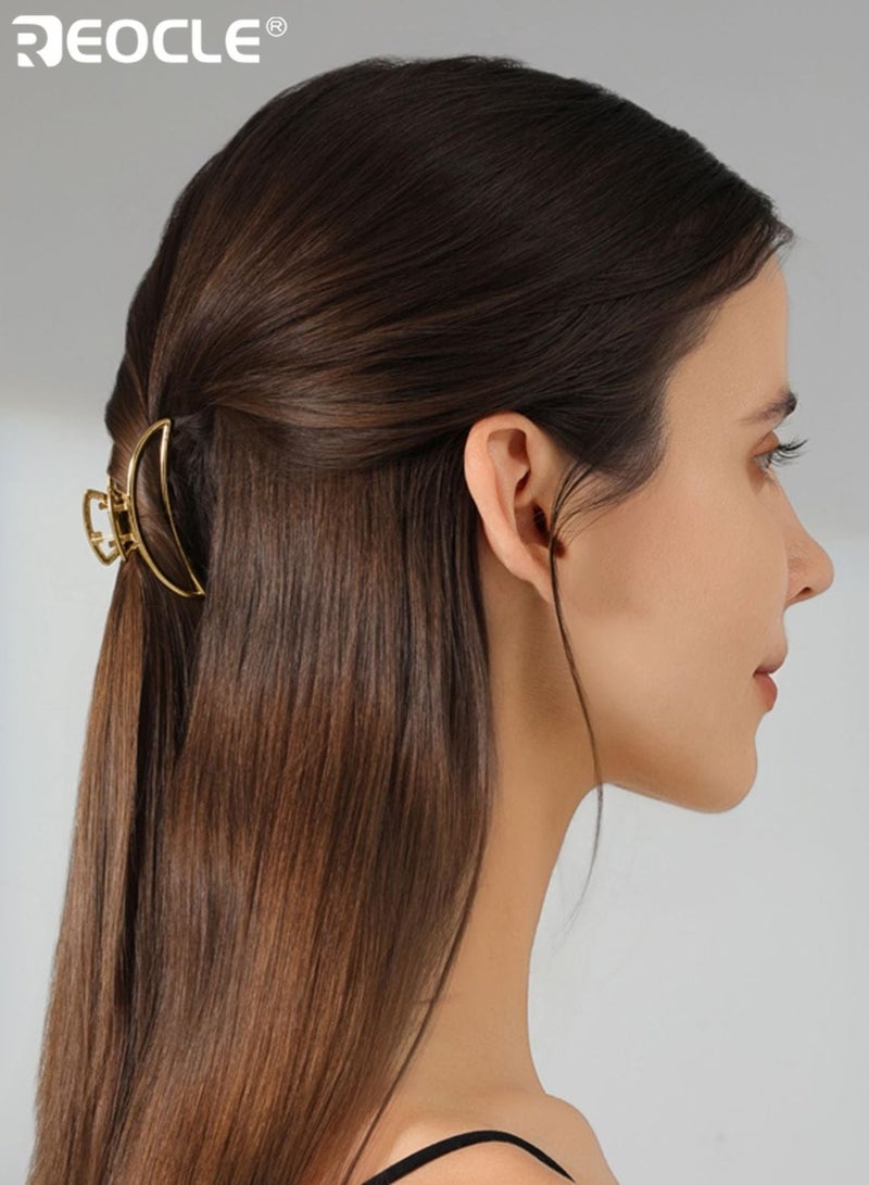 REOCLE 6PCS Heart Shape Metal Hair Clips with Sparkling Zinc Alloy Design Girls Hair Accessories with Strong Hold for Long Hair Styles - Image 3