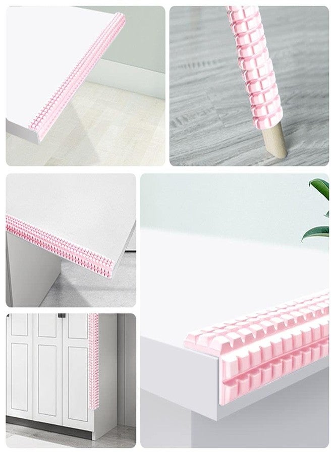 Clovis Extra-Wide Edge Protectors 1M Baby Proofing for Baby with Strong Adhesive Double Sided Tape, Sharp Edge & Corner Safety Guards Furniture Bumper for Table, Furniture, Fireplace (Pink) - Image 3