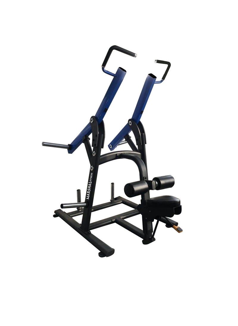 Marshal Fitness Commercial Pull Down Machine, Heavy-Duty Lat Pulldown Equipment, Adjustable Seat, High-Quality Steel Frame for Home Gym or Fitness Centre | MF-GYM-18624-KS  - Image 1