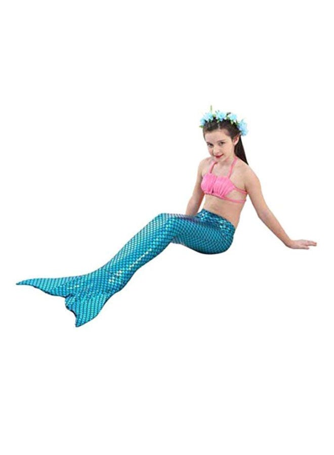 NIBEMINENT 3-Piece Mermaid Swimming Suit With Bikini Set 130cm - Image 2
