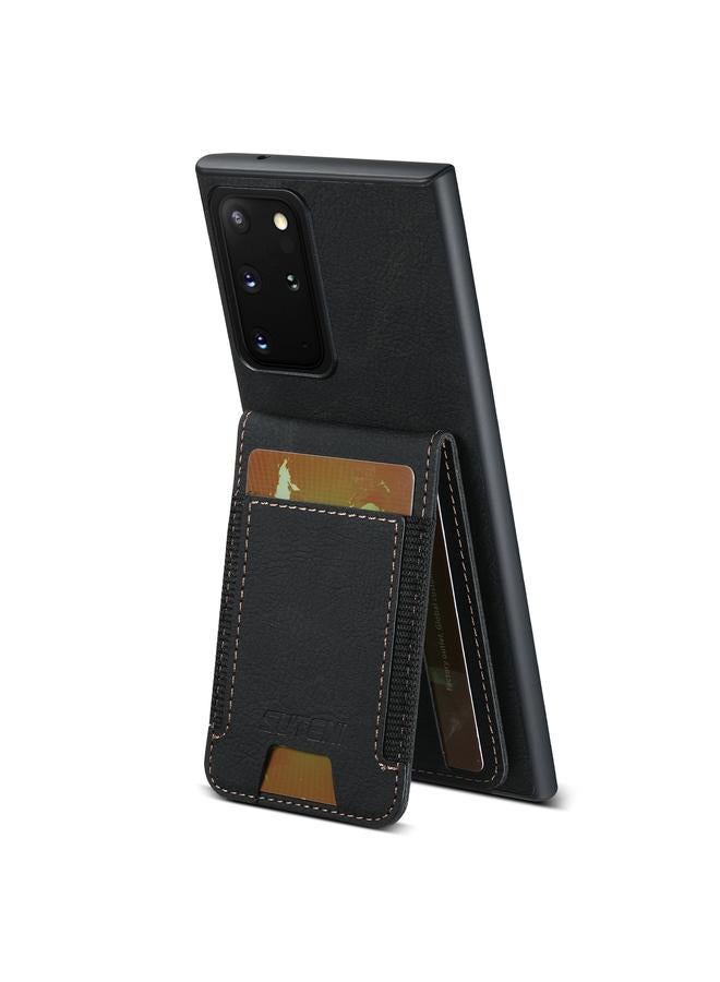 Suteni Case For Samsuny Galaxy Note20 5G H03 Litchi Leather Card Bag Stand Back Phone Case - Image 3