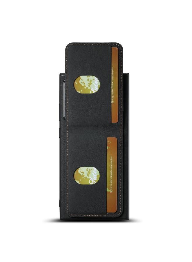 Suteni Case For Samsuny Galaxy Note20 5G H03 Litchi Leather Card Bag Stand Back Phone Case - Image 5