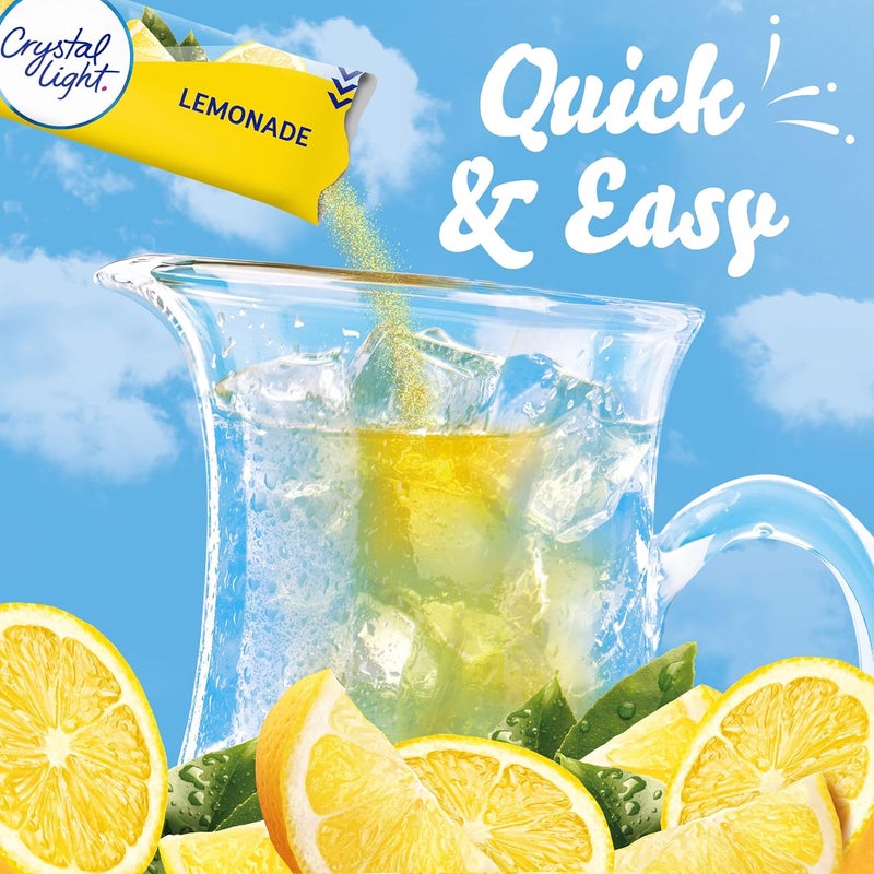 Crystal Light Sugar-Free Lemonade Powdered Drink Mix - 72 Count Jar Packs, 6 Count (Pack of 12) - Image 5