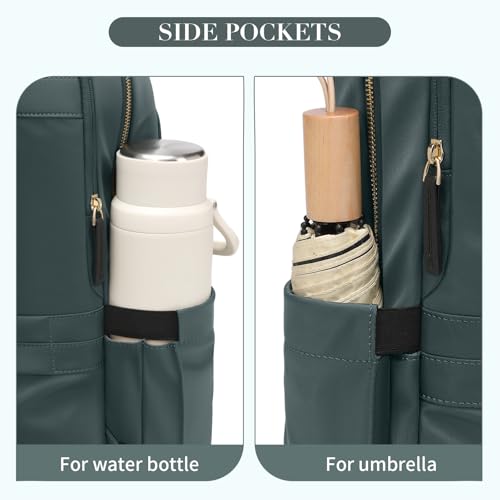 GOLF SUPAGS Women Laptop Backpack Casual Daypack for Work Travel College Backpack Purse Fits 14 Inch Notebook (Atrovirens) - Image 4