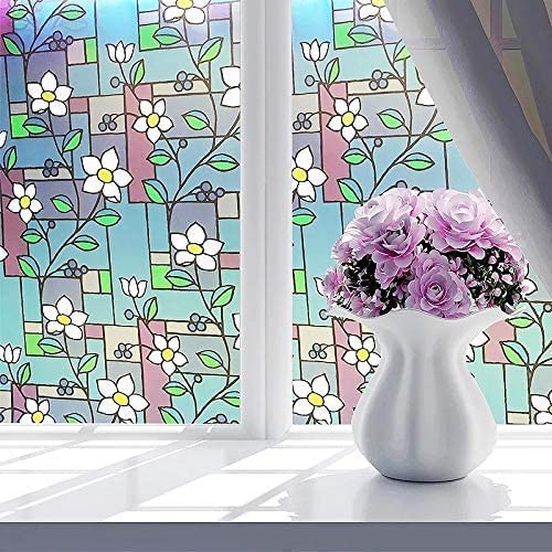 SD ENTERPRISES Printed Vinyl Window Privacy Glass Self Adhesive Decorative for BathroomDoor WindowHeat ControlSidelightAnti UV 16 x 144 Inch - Image 3