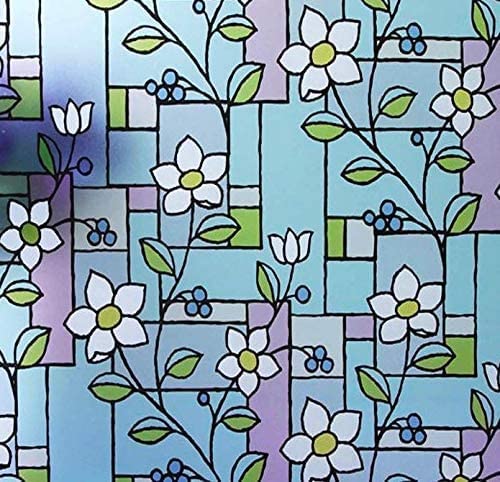 SD ENTERPRISES Printed Vinyl Window Privacy Glass Self Adhesive Decorative for BathroomDoor WindowHeat ControlSidelightAnti UV 16 x 144 Inch - Image 2