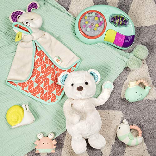 B. toys – Baby Bunny Security Blanket with Soft Plush Fabric – Sensory Comfort Lovey with Crinkle Spot for Newborns & Infants – Baby Toys & First Blanket for Soothing Comfort – 0 Months+ - Image 2