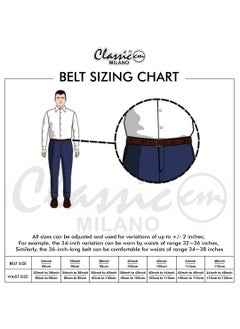 Classic Milano Classic Milano Genuine Leather Belt for Men - Semi-Casual & Party Wear Belt for Jeans, Casual Outfits, and Gifts - Brown Men’s Belt  - Image 5