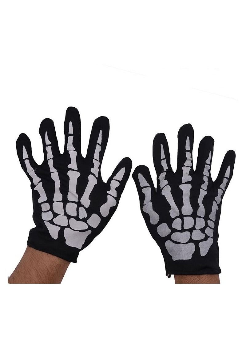 QiaoKai Windproof And Dustproof Earphones Safety Durable Mask Gloves Set Black  - Image 2