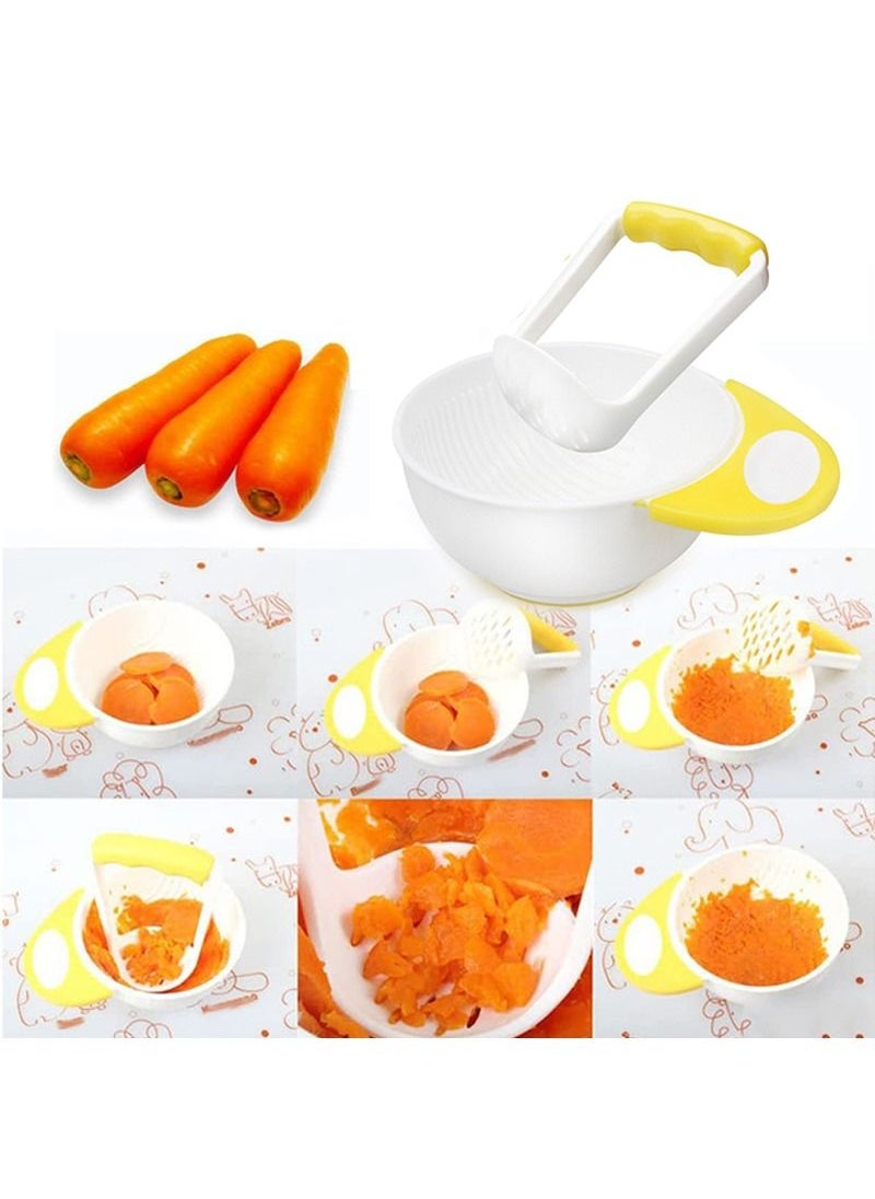 Bimirth Baby Feeding Gift 12-Piece, Includes Suction Bowl with spoon, Silicone Food Teething Feeder with 3 size, Ultra-Soft Silicone Baby Food Bottle With Spoon,  Fresh Foods Masher And Bowl, Baby Feeding Bib  - Image 2