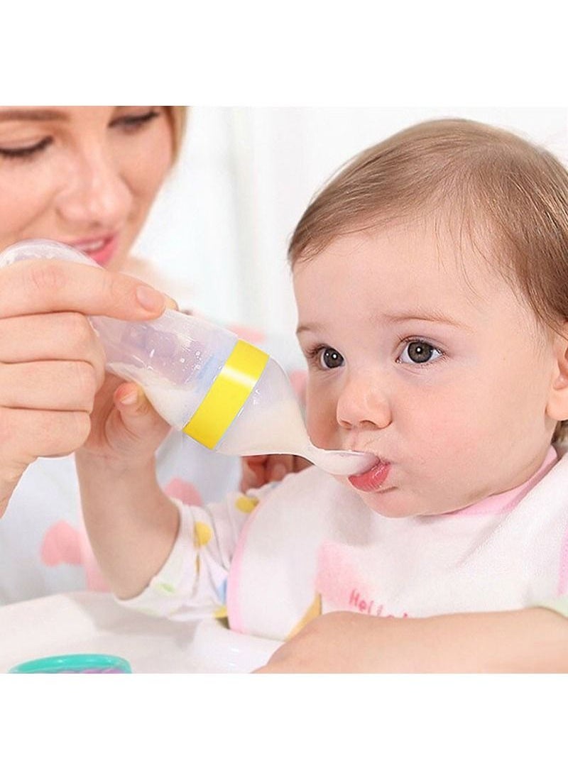 Bimirth Baby Feeding Gift 12-Piece, Includes Suction Bowl with spoon, Silicone Food Teething Feeder with 3 size, Ultra-Soft Silicone Baby Food Bottle With Spoon,  Fresh Foods Masher And Bowl, Baby Feeding Bib  - Image 5