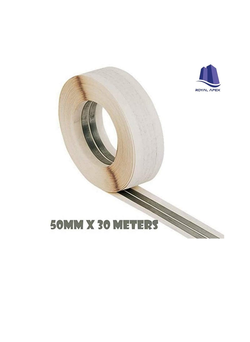 Generic - Metal Drywall Corner Tap/Flexible Metal Corner Tape/Metal Angle Tape for Finishing an Outside Corner - Image 1