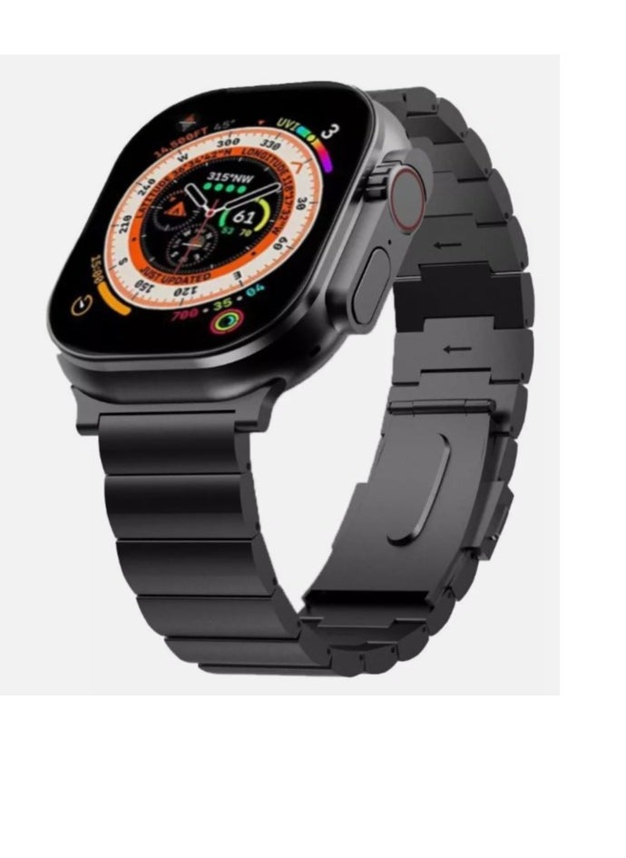 JOROBO - X8 Ultra Max Smart Watch 8 Series 49mm Latest Edition New Arrival with Bluetooth Calling, Wireless Charging With 3 Straps - SILVER - Image 1